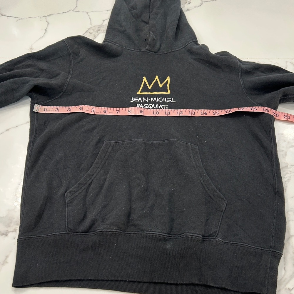 Jean-Michel Basquiat Crown Hoodie UT Uniqlo Black NYC Pop Icons Graphic - Picture 6 of 10